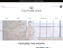 Tablet Screenshot of couturediva.com